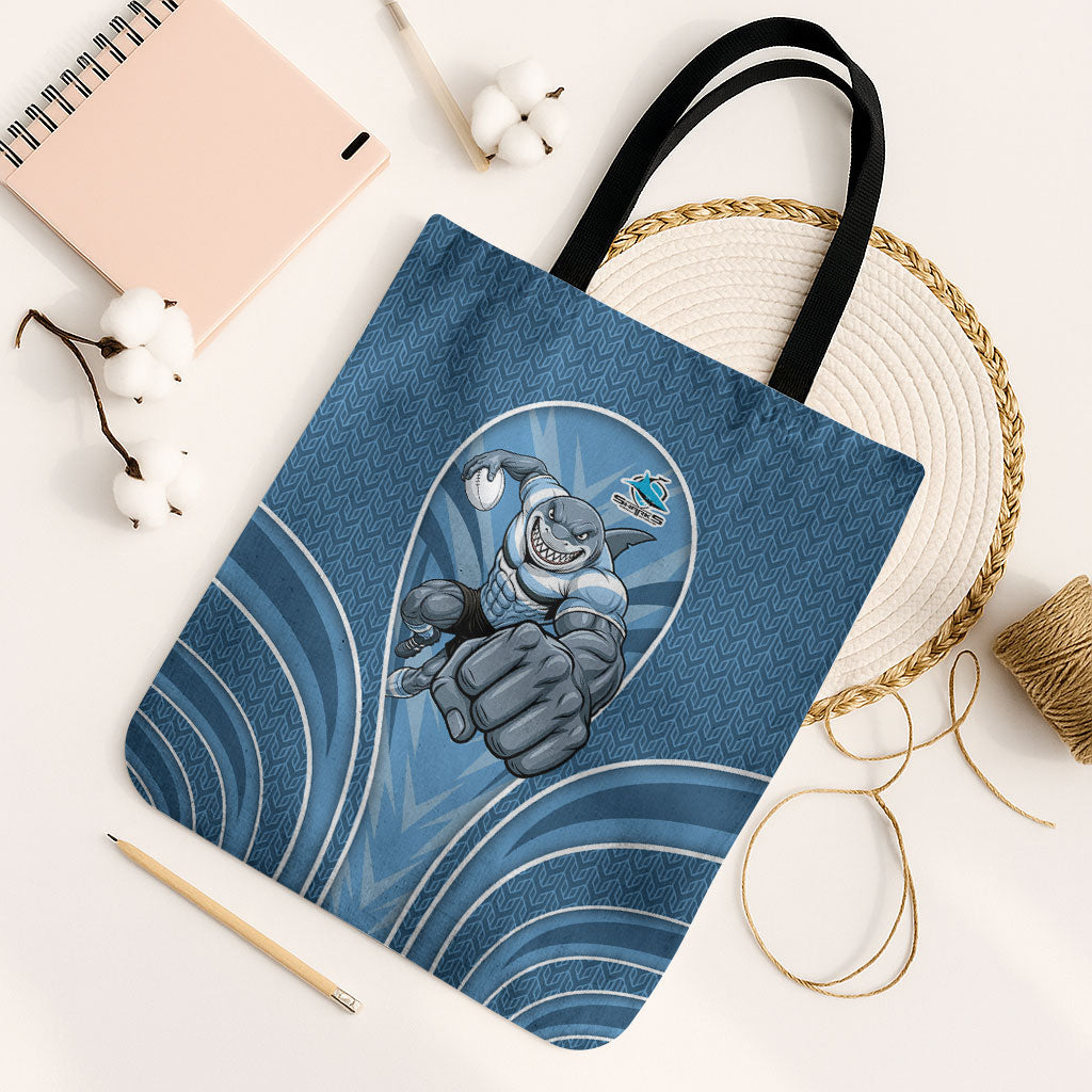 Cronulla Sutherland Sharks Rugby Mascot Tote Bag Australian Rugby Culture - Tribal Inspired Sharks
