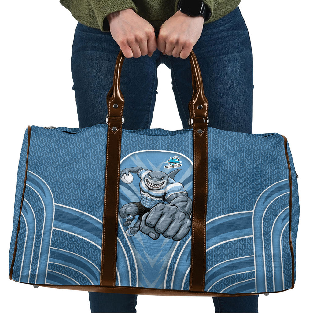 Cronulla Sutherland Sharks Rugby Mascot Travel Bag Australian Rugby Culture - Tribal Inspired Sharks