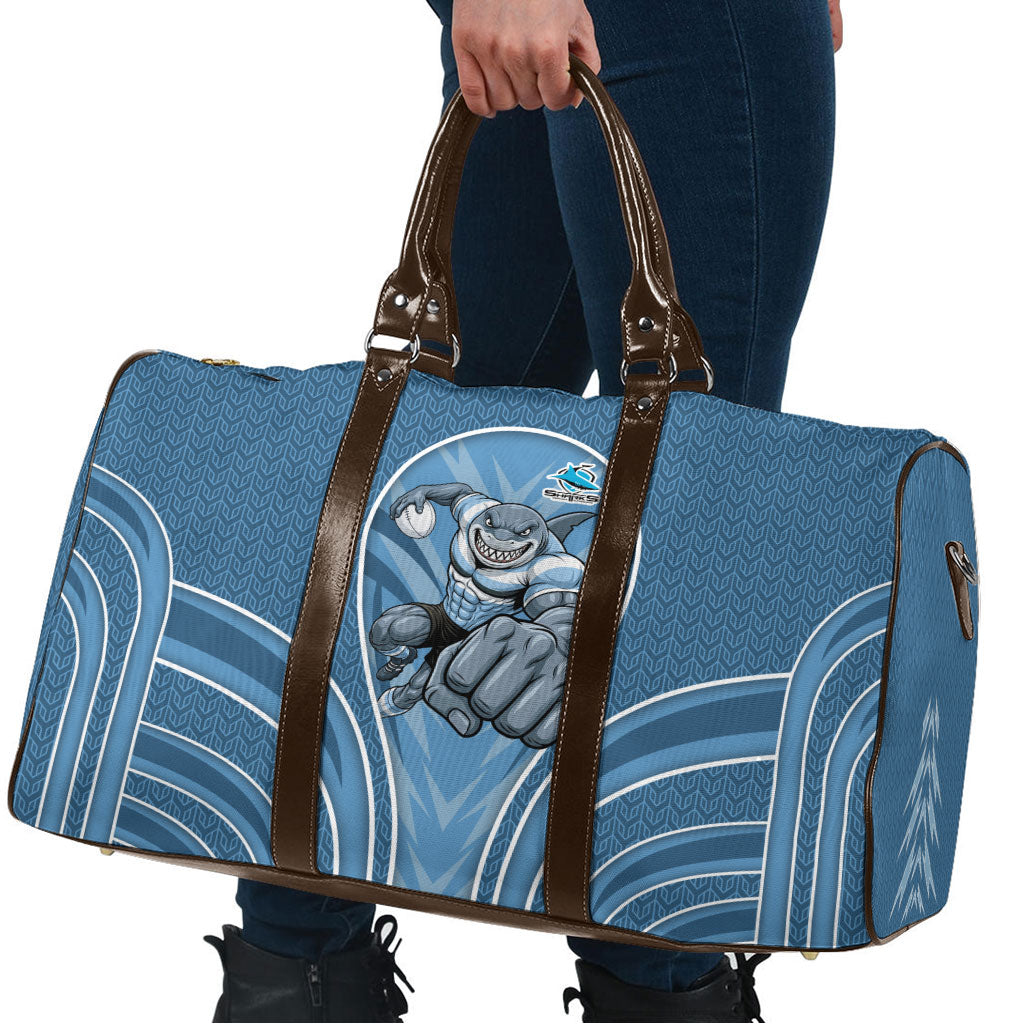 Cronulla Sutherland Sharks Rugby Mascot Travel Bag Australian Rugby Culture - Tribal Inspired Sharks