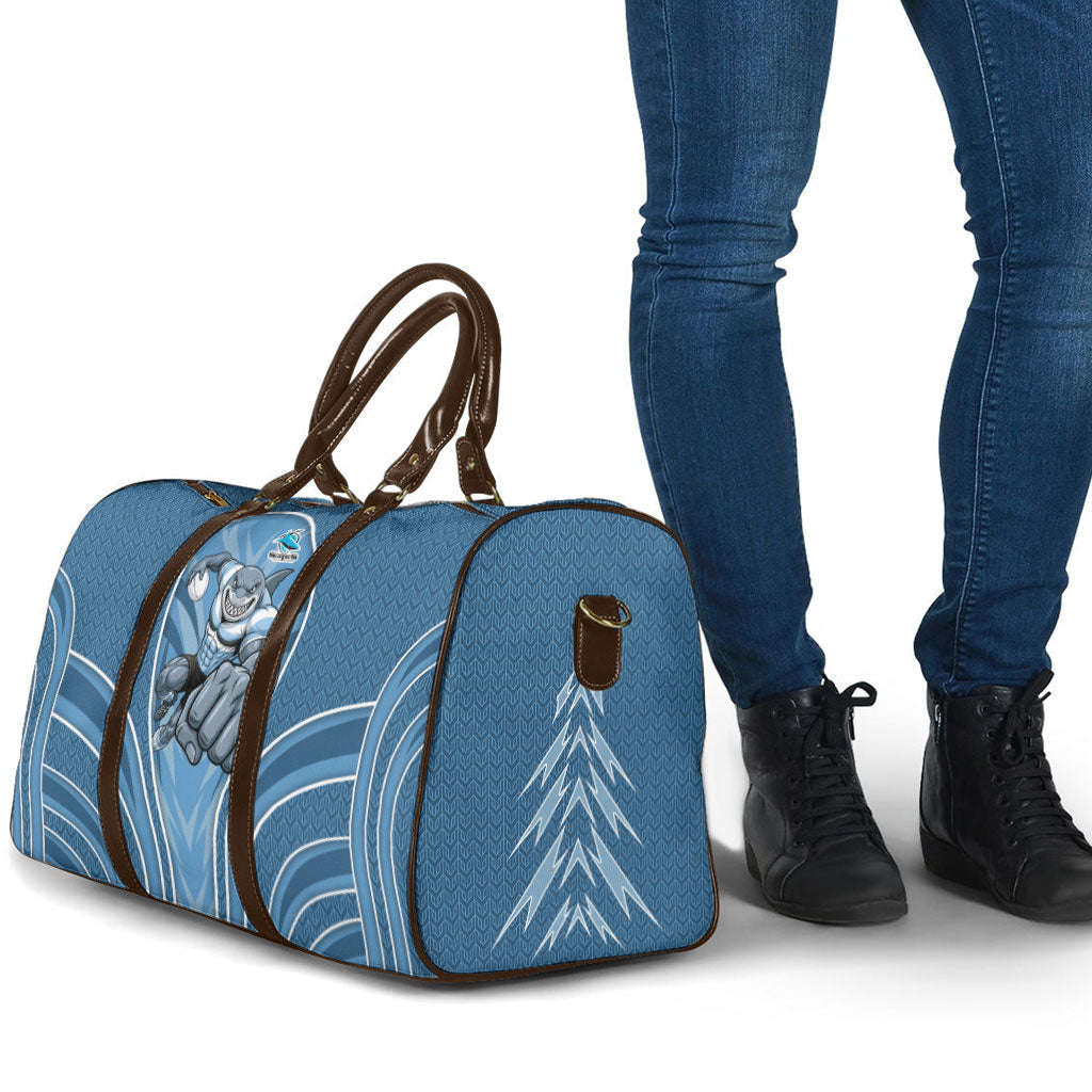 Cronulla Sutherland Sharks Rugby Mascot Travel Bag Australian Rugby Culture - Tribal Inspired Sharks