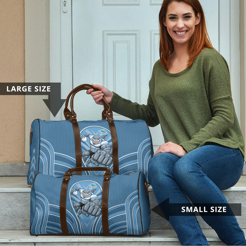 Cronulla Sutherland Sharks Rugby Mascot Travel Bag Australian Rugby Culture - Tribal Inspired Sharks