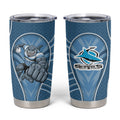 Cronulla Sutherland Sharks Rugby Mascot Tumbler Cup Australian Rugby Culture - Tribal Inspired Sharks