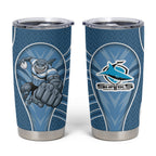 Cronulla Sutherland Sharks Rugby Mascot Tumbler Cup Australian Rugby Culture - Tribal Inspired Sharks