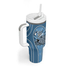Cronulla Sutherland Sharks Rugby Mascot Tumbler With Handle Australian Rugby Culture - Tribal Inspired Sharks