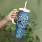Cronulla Sutherland Sharks Rugby Mascot Tumbler With Handle Australian Rugby Culture - Tribal Inspired Sharks