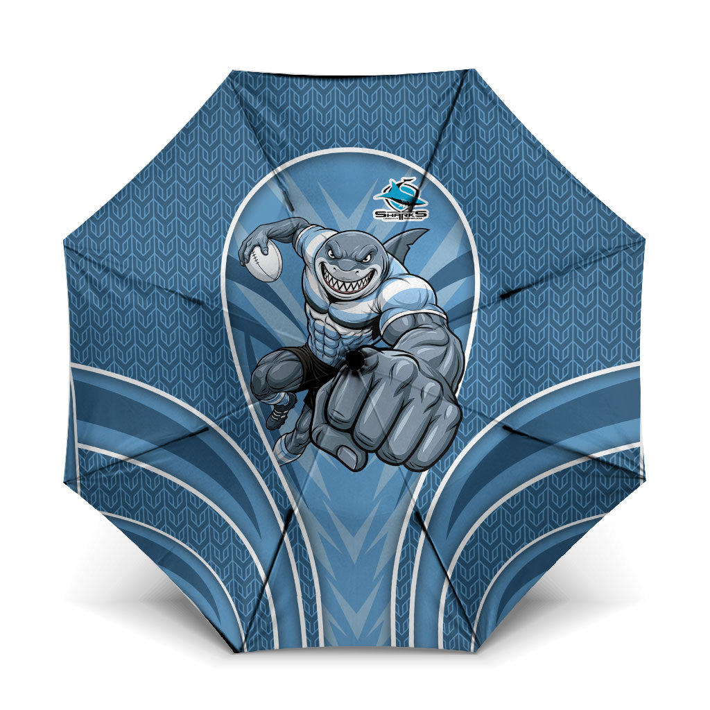 Cronulla Sutherland Sharks Rugby Mascot Umbrella Australian Rugby Culture - Tribal Inspired Sharks