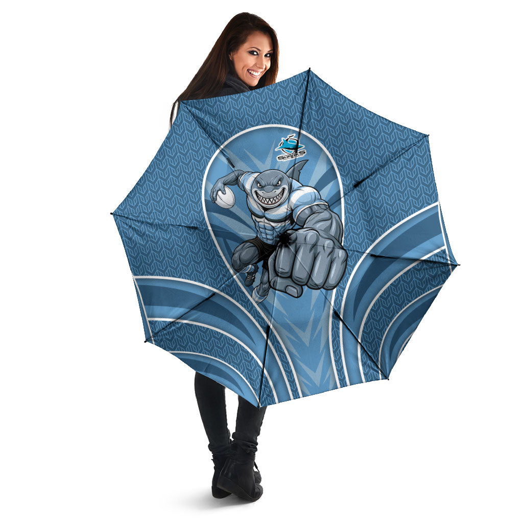 Cronulla Sutherland Sharks Rugby Mascot Umbrella Australian Rugby Culture - Tribal Inspired Sharks
