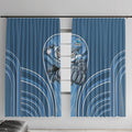 Cronulla Sutherland Sharks Rugby Mascot Window Curtain Australian Rugby Culture - Tribal Inspired Sharks