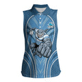 Cronulla Sutherland Sharks Rugby Mascot Women Sleeveless Polo Shirt Australian Rugby Culture - Tribal Inspired Sharks
