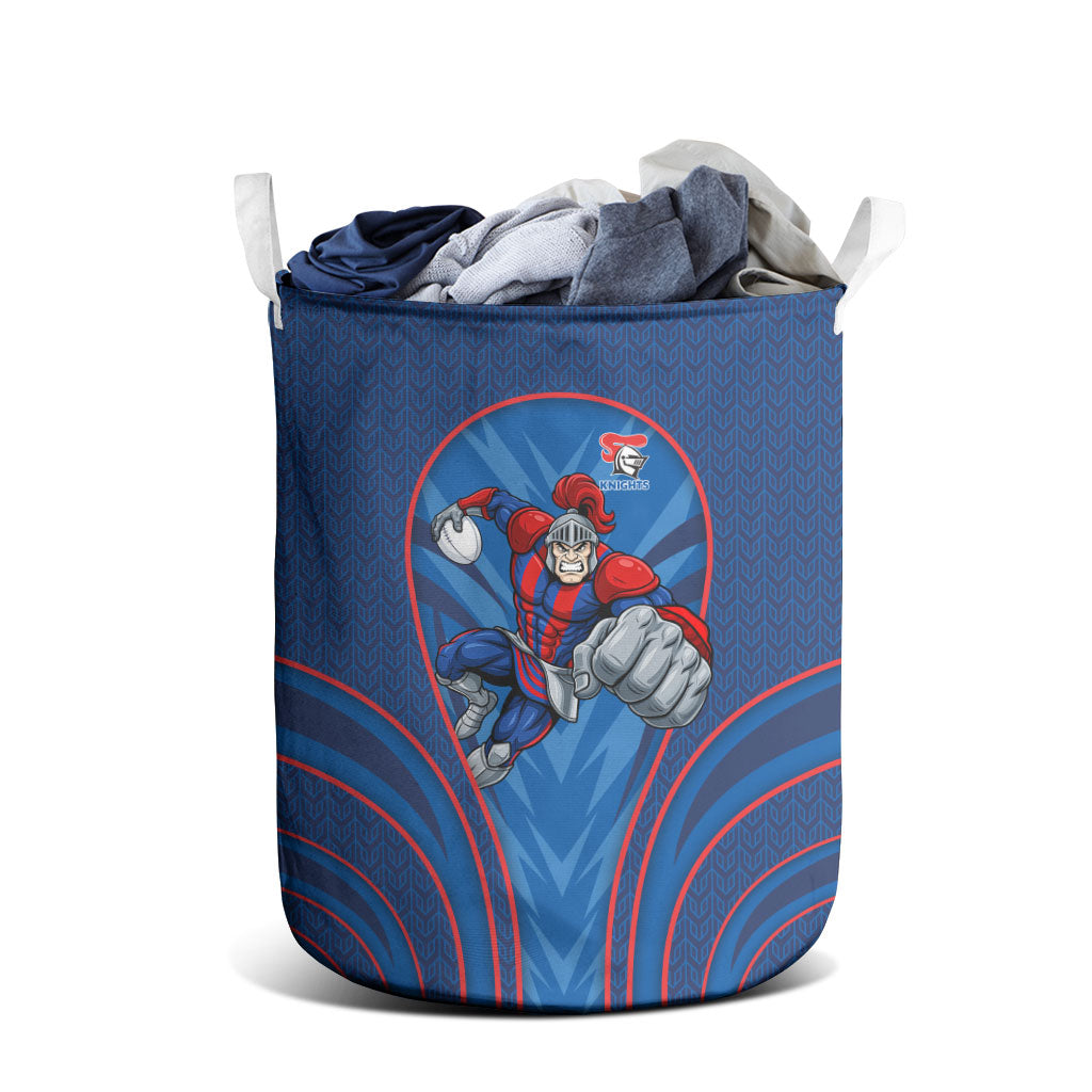 Newcastle Knights Rugby Mascot Laundry Basket Australian Rugby Culture - Tribal Inspired Knight Warrior