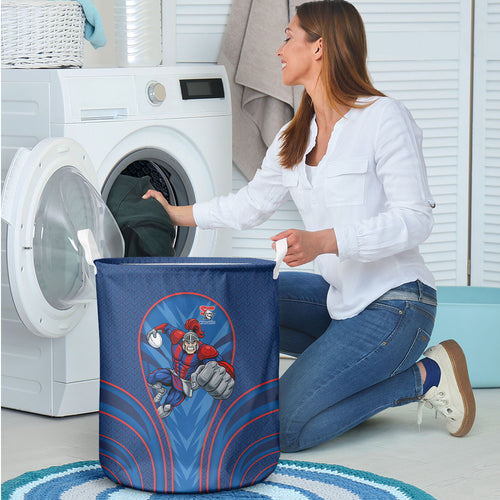 Newcastle Knights Rugby Mascot Laundry Basket Australian Rugby Culture - Tribal Inspired Knight Warrior
