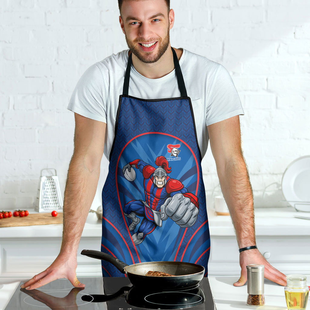 Newcastle Knights Rugby Mascot Apron Australian Rugby Culture - Tribal Inspired Knight Warrior