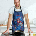 Newcastle Knights Rugby Mascot Apron Australian Rugby Culture - Tribal Inspired Knight Warrior