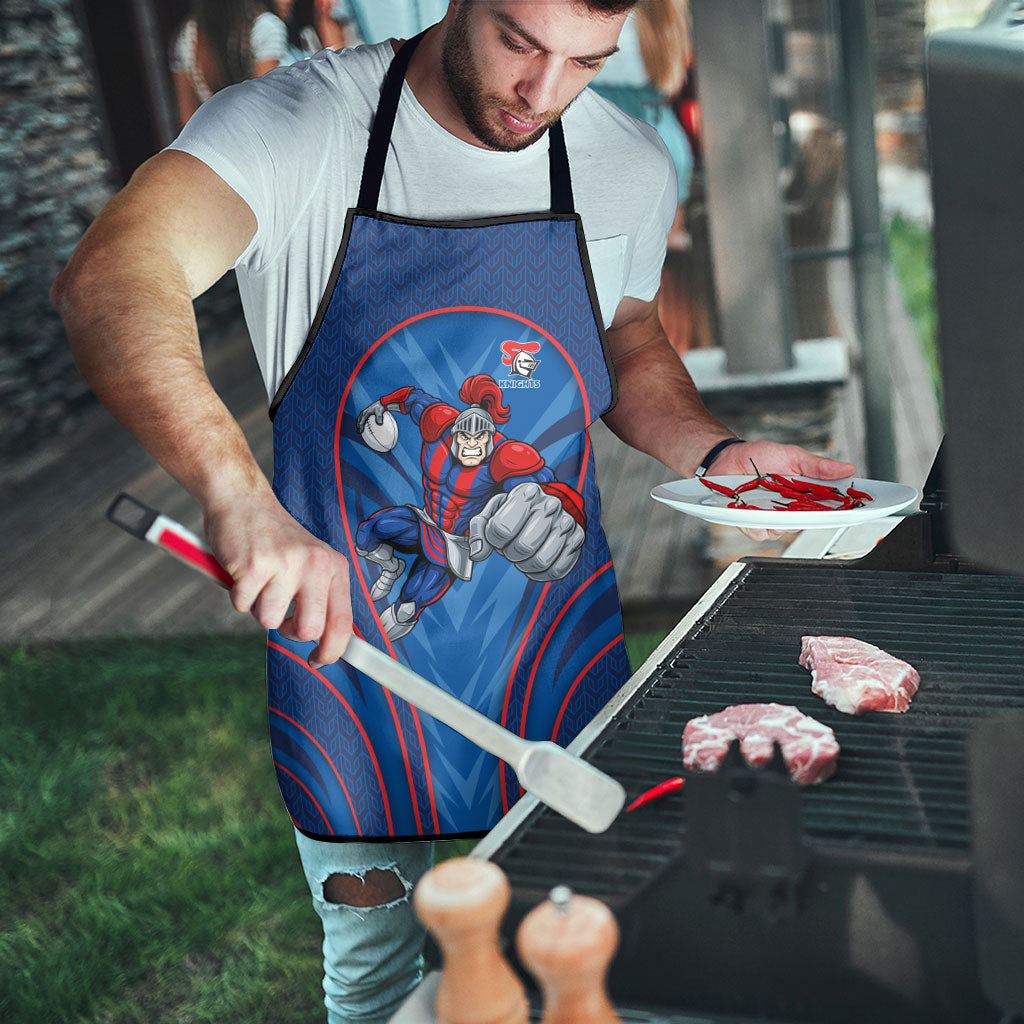 Newcastle Knights Rugby Mascot Apron Australian Rugby Culture - Tribal Inspired Knight Warrior