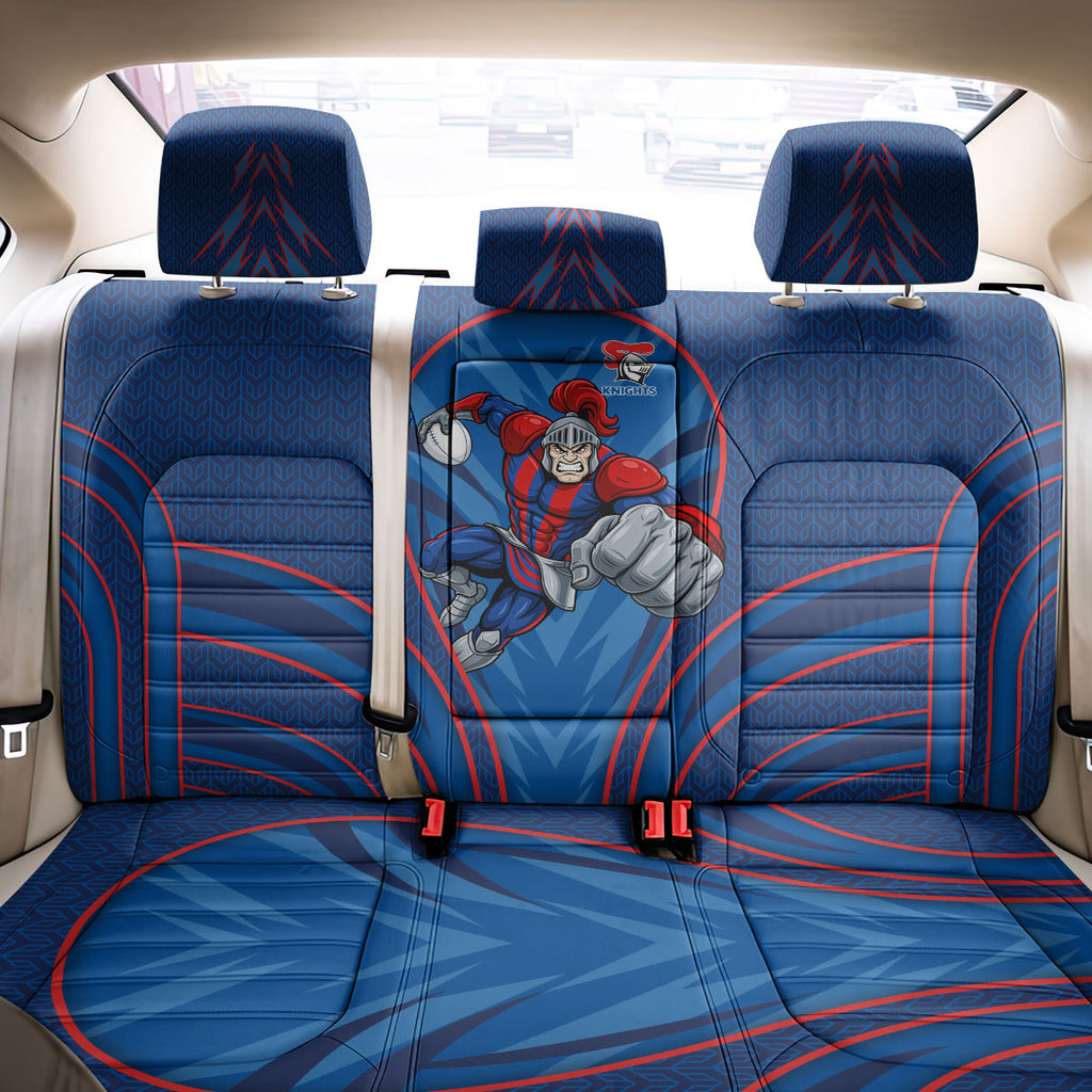 Newcastle Knights Rugby Mascot Back Car Seat Cover Australian Rugby Culture - Tribal Inspired Knight Warrior