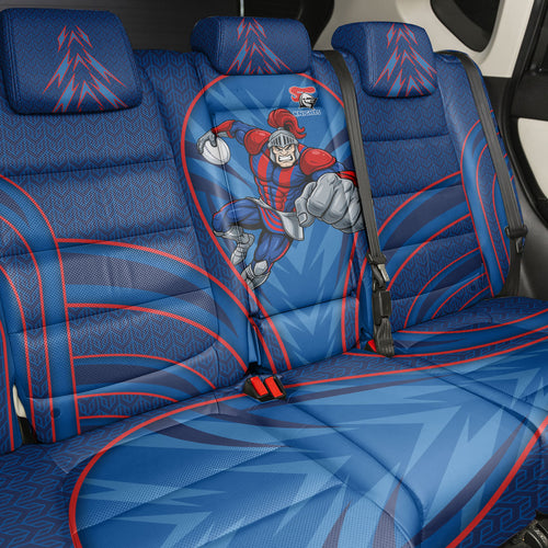 Newcastle Knights Rugby Mascot Back Car Seat Cover Australian Rugby Culture - Tribal Inspired Knight Warrior