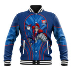 Newcastle Knights Rugby Mascot Baseball Jacket Australian Rugby Culture - Tribal Inspired Knight Warrior