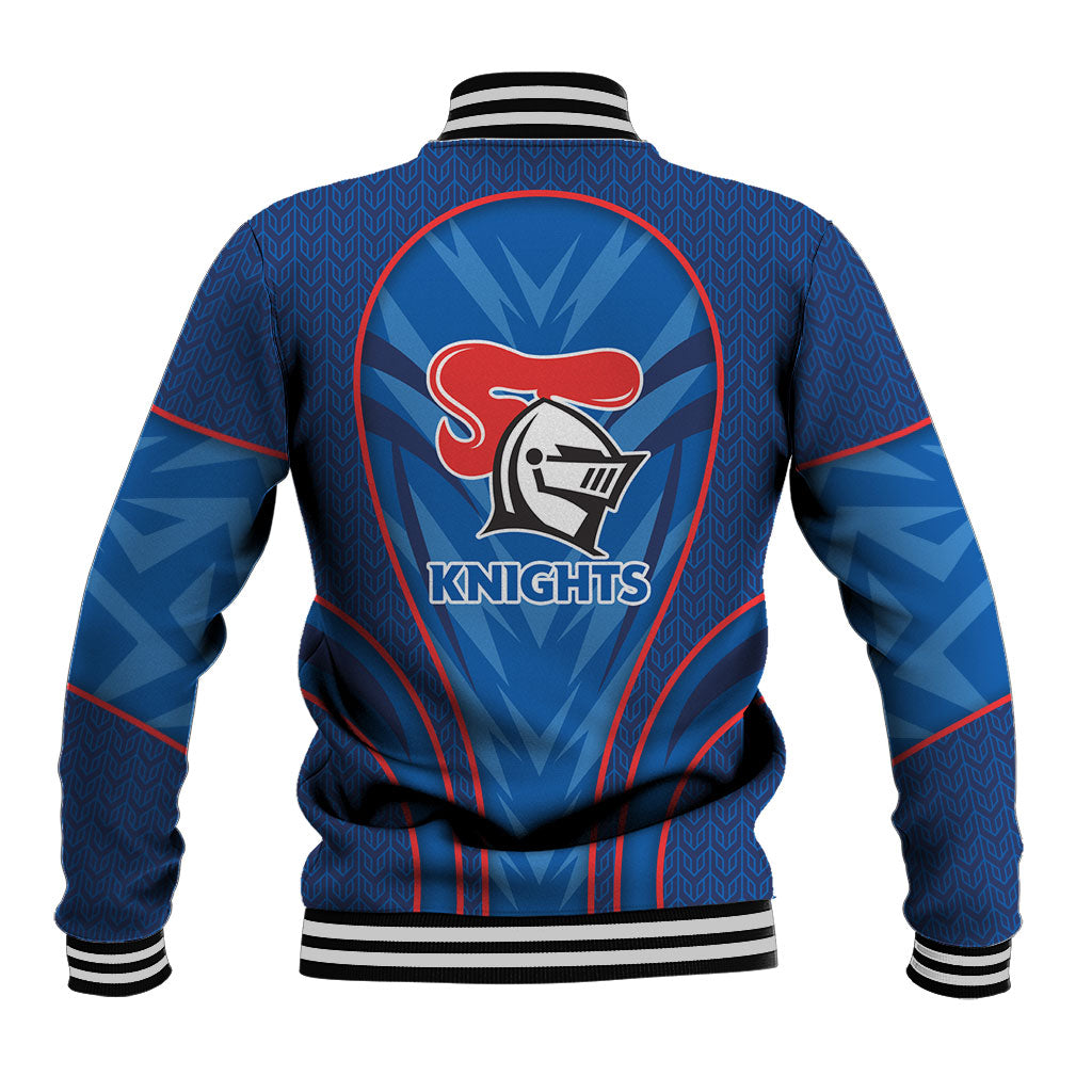 Newcastle Knights Rugby Mascot Baseball Jacket Australian Rugby Culture - Tribal Inspired Knight Warrior