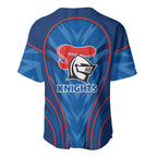 Newcastle Knights Rugby Mascot Baseball Jersey Australian Rugby Culture - Tribal Inspired Knight Warrior