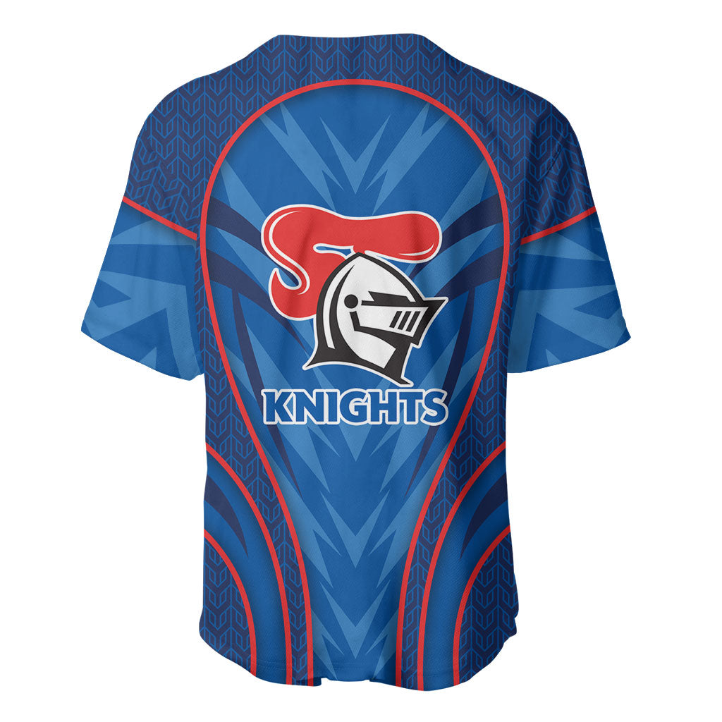 Newcastle Knights Rugby Mascot Baseball Jersey Australian Rugby Culture - Tribal Inspired Knight Warrior