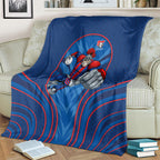 Newcastle Knights Rugby Mascot Blanket Australian Rugby Culture - Tribal Inspired Knight Warrior