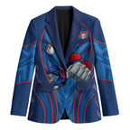 Newcastle Knights Rugby Mascot Blazer Australian Rugby Culture - Tribal Inspired Knight Warrior