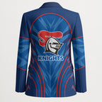 Newcastle Knights Rugby Mascot Blazer Australian Rugby Culture - Tribal Inspired Knight Warrior