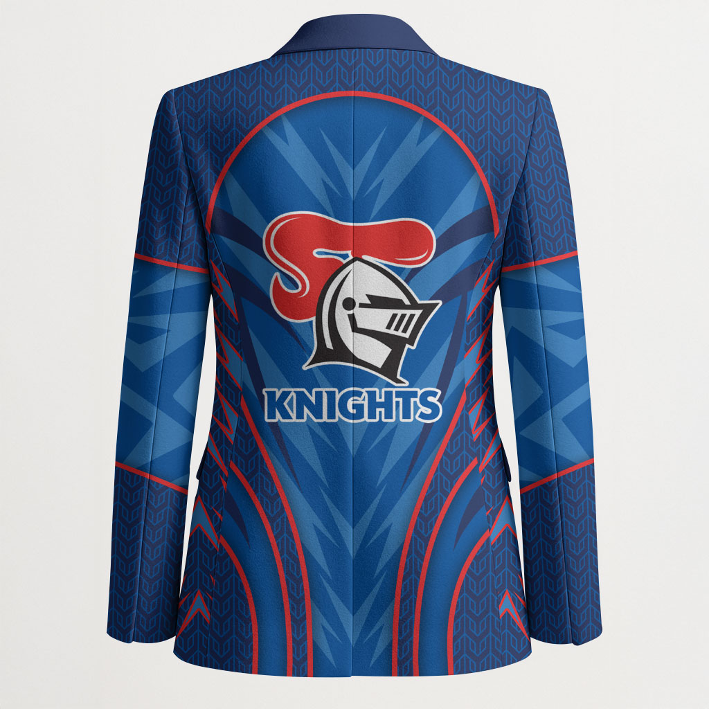 Newcastle Knights Rugby Mascot Blazer Australian Rugby Culture - Tribal Inspired Knight Warrior
