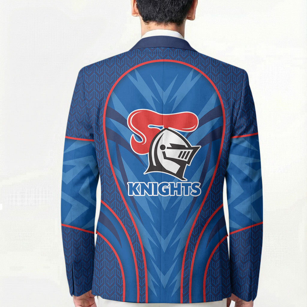 Newcastle Knights Rugby Mascot Blazer Australian Rugby Culture - Tribal Inspired Knight Warrior