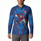 Newcastle Knights Rugby Mascot Button Sweatshirt Australian Rugby Culture - Tribal Inspired Knight Warrior