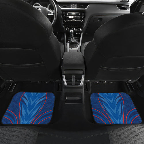 Newcastle Knights Rugby Mascot Car Mats Australian Rugby Culture - Tribal Inspired Knight Warrior