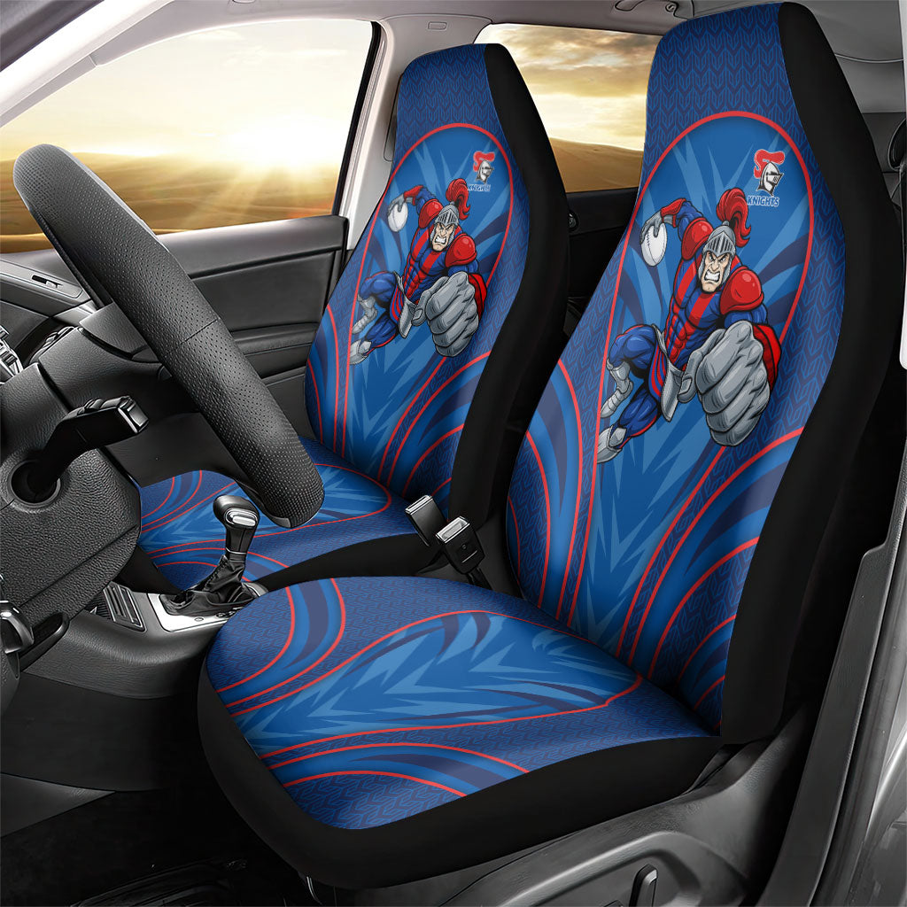 Newcastle Knights Rugby Mascot Car Seat Cover Australian Rugby Culture - Tribal Inspired Knight Warrior