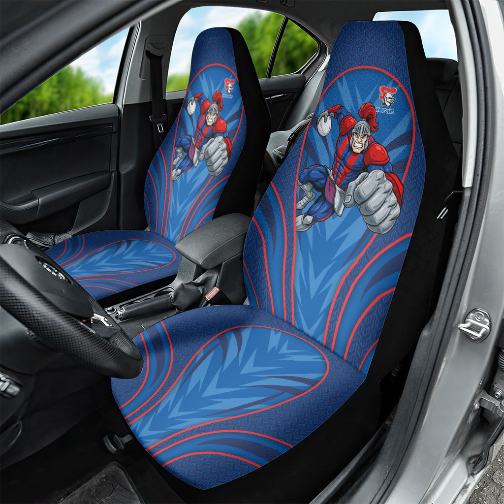 Newcastle Knights Rugby Mascot Car Seat Cover Australian Rugby Culture - Tribal Inspired Knight Warrior