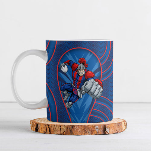 Newcastle Knights Rugby Mascot Ceramic Mug Australian Rugby Culture - Tribal Inspired Knight Warrior