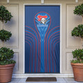Newcastle Knights Rugby Mascot Door Cover Australian Rugby Culture - Tribal Inspired Knight Warrior