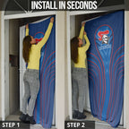 Newcastle Knights Rugby Mascot Door Cover Australian Rugby Culture - Tribal Inspired Knight Warrior