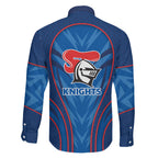Newcastle Knights Rugby Mascot Family Matching Mermaid Dress and Hawaiian Shirt Australian Rugby Culture - Tribal Inspired Knight Warrior