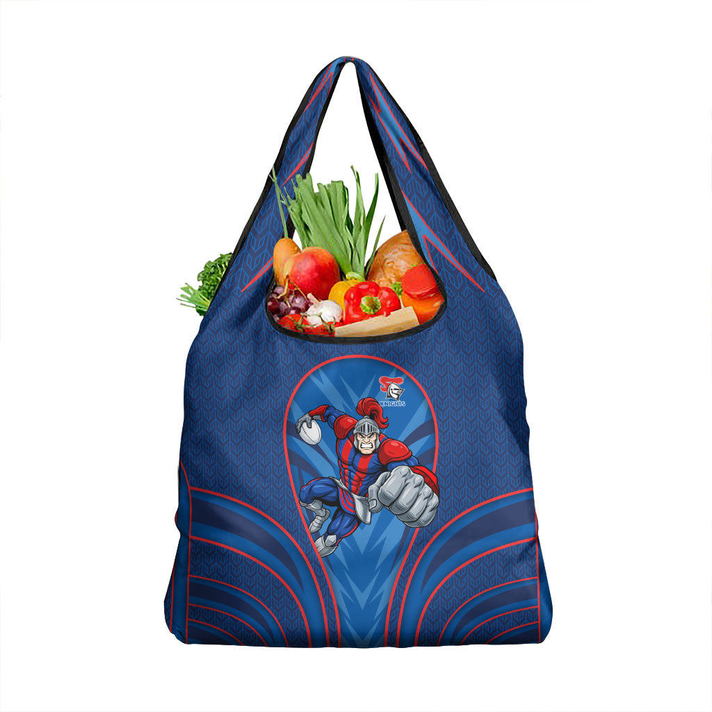 Newcastle Knights Rugby Mascot Grocery Bag Australian Rugby Culture - Tribal Inspired Knight Warrior