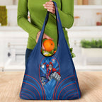 Newcastle Knights Rugby Mascot Grocery Bag Australian Rugby Culture - Tribal Inspired Knight Warrior
