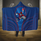 Newcastle Knights Rugby Mascot Hooded Blanket Australian Rugby Culture - Tribal Inspired Knight Warrior