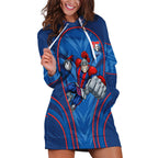 Newcastle Knights Rugby Mascot Hoodie Dress Australian Rugby Culture - Tribal Inspired Knight Warrior