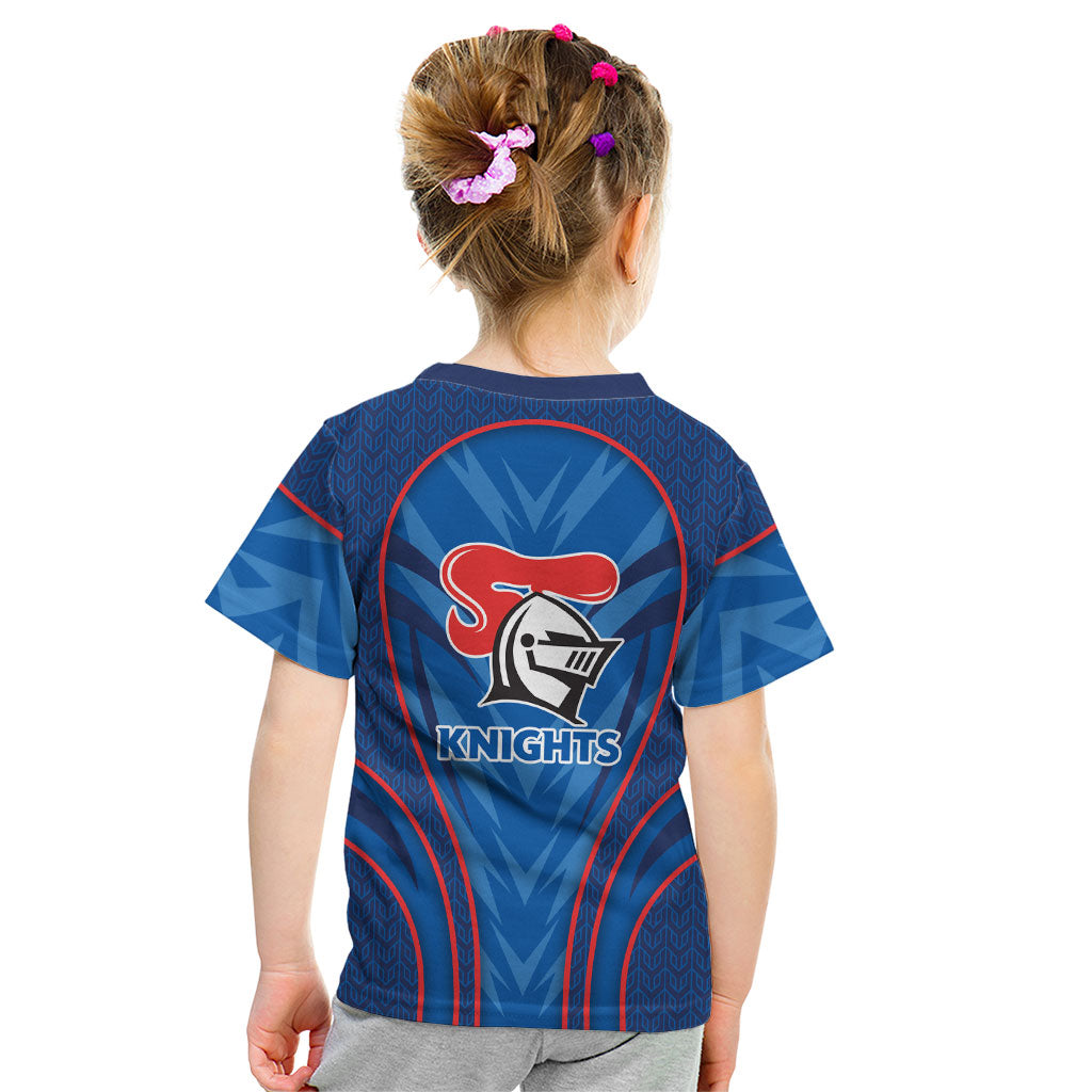Newcastle Knights Rugby Mascot Kid T Shirt Australian Rugby Culture - Tribal Inspired Knight Warrior