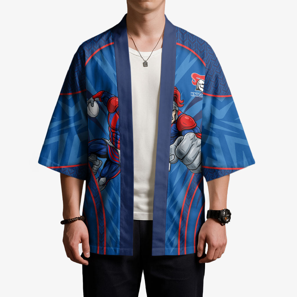 Newcastle Knights Rugby Mascot Kimono Australian Rugby Culture - Tribal Inspired Knight Warrior