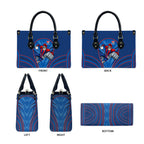 Newcastle Knights Rugby Mascot Leather Bag Australian Rugby Culture - Tribal Inspired Knight Warrior
