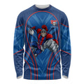 Newcastle Knights Rugby Mascot Long Sleeve Shirt Australian Rugby Culture - Tribal Inspired Knight Warrior