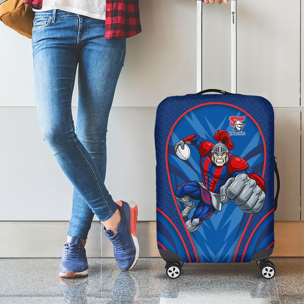 Newcastle Knights Rugby Mascot Luggage Cover Australian Rugby Culture - Tribal Inspired Knight Warrior