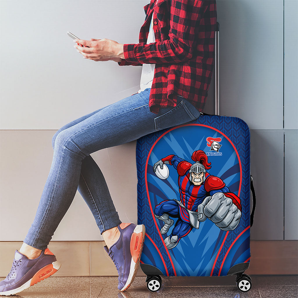 Newcastle Knights Rugby Mascot Luggage Cover Australian Rugby Culture - Tribal Inspired Knight Warrior