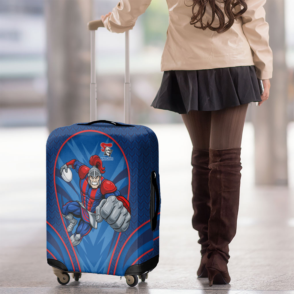 Newcastle Knights Rugby Mascot Luggage Cover Australian Rugby Culture - Tribal Inspired Knight Warrior