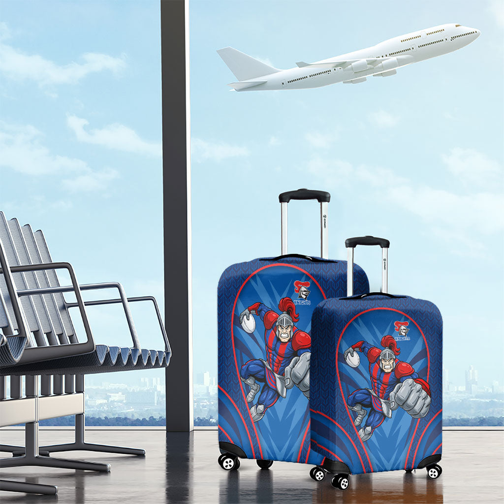 Newcastle Knights Rugby Mascot Luggage Cover Australian Rugby Culture - Tribal Inspired Knight Warrior