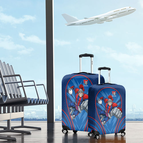 Newcastle Knights Rugby Mascot Luggage Cover Australian Rugby Culture - Tribal Inspired Knight Warrior
